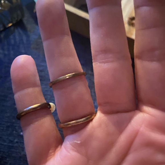 Costume “Pearl” Rings - Set of 3 - Picture 5 of 5